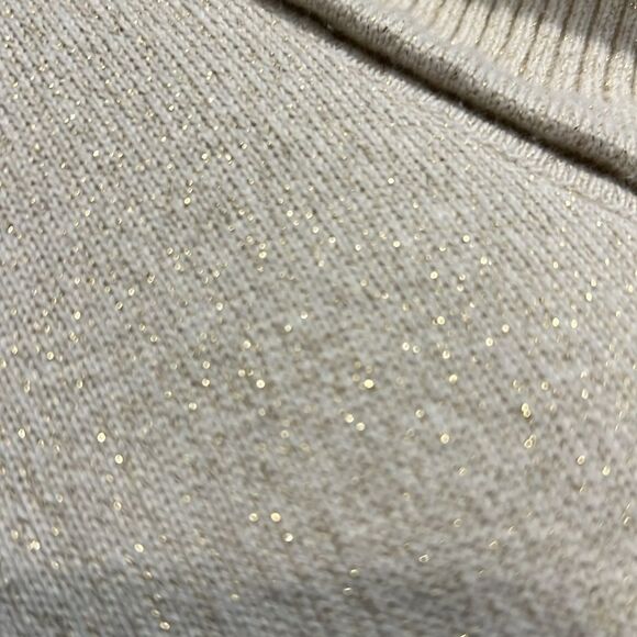 Karl Lagerfeld Paris Cream‎ Cotton Blend Cowl Neck Pullover Sweater Size M/L - Picture 7 of 13